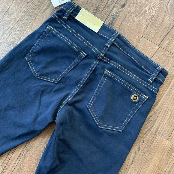 NEW Michael Kors Izzy Skinny Dark Rinse Jeans . - Picture 8 of 15